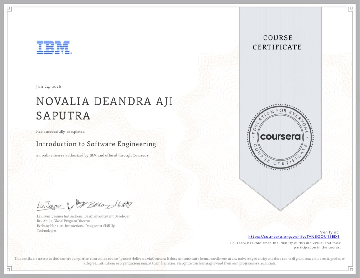 IBM Introduction to Software Engineering